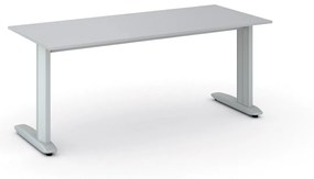 Kancelársky písací stôl PRIMO FLEXIBLE 1800 x 800 mm, sivá