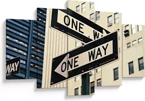 Obraz - New York ONE WAY (150x105 cm)