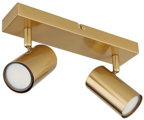 Globo 57911-2GO - Bodové svietidlo ROBBY 2xGU10/35W/230V zlatá