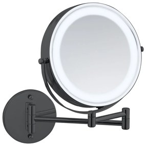 Kozmetické zrkadlo s osvetlením/zväčšovacie (zväčšenie 5x) ø 25,5 cm Lumi – Wenko