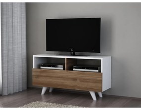 Asir TV Stolík NOVELLA 50,6x90 cm biela/hnedá AS1111