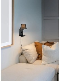 Matne čierne nástenné svietidlo Comfort – Trio