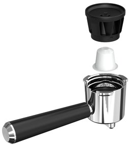 Pákový kávovar s napeňovačom mlieka BestBerg BBCF-2032 / 1350 W / 1,2 l / 20 bar / strieborná/čierna