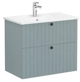 Kúpeľňová skrinka s umývadlom VitrA Root 80x67x46 cm zelená mat ROOTG80GINTS