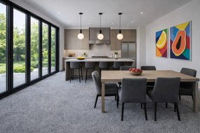 Lano, Koberec metráž Sparkle 850, na mieru, šíře 4m,5m, šedá, ab (mriežka), detská izba