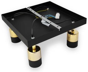 LED Bodové svietidlo TUBSSON 4xGU10/4,8W/230V čierna/zlatá