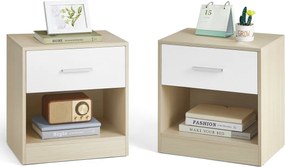 Set nočných stolíkov E1081, dub, 2 ks