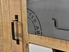 furniture-nabytek.cz - Masívny príborník Pune z mangového dreva, lakovaný, prírodná farba