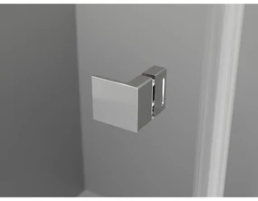 Mexen Lunar T, pravostranný výklopný sprchový kút 125 x 70 cm, 8mm číre sklo, chrómový profil, 834T-125-070-01-00-P