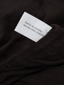 Froté plachta 180 × 200 cm - tmavo hnedá