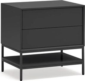 Čierny nočný stolík Platt – Teulat
