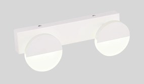 CLX Moderné LED nástenné osvetlenie ARAGON, 2x3W, denná biela, biele