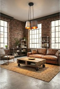 Toolight - Industriálne závesné svietidlo 3xE27 60W APP971-3cp, Biela-šedá-čierna, OSW-03212