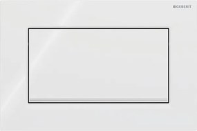 Geberit 115.893.KJ.1-Splachovacie tlačidlo Sigma30 24,6x16,4 cm biela/lesklý chróm