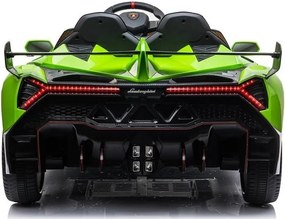 LEAN CARS Lamborghini Veneno batériové auto Zelená