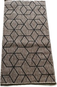 HU Hnedý sisalový koberec Sizal MODEL:-3D Rozmer: 80x250 cm