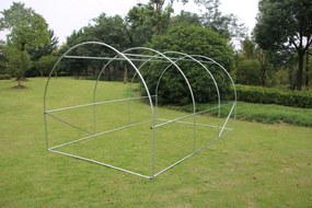 Bauerkraft Fóliový skleník 4x2,5x2 m 10 m² kovový rám UV fólia - zelený