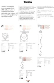 Redo 01-1886 - LED stmievateľné stropné svietidlo TORSION LED/29W/230V biela