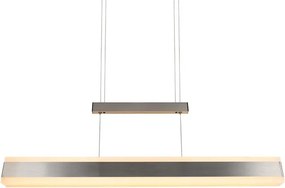 LED závesné svietidlo v matne striebornej farbe s kovovým tienidlom Arcola – Trio