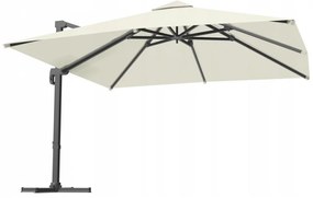 Veľký záhradný slnečník v béžovej farbe 3 x 4 m