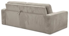 Svetlohnedá menčestrová rozkladacia pohovka 195 cm Nona – Makamii