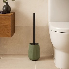 WC kefa Stripe, zelená/s čiernymi prvkami
