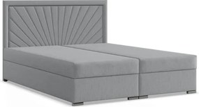 Manželská posteľ VICENZA 180×200 cm svetlosivá