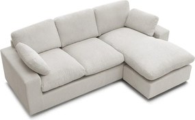 Béžová menčestrová rohová pohovka Belair – Bobochic Paris