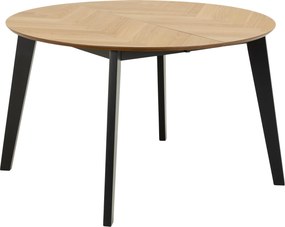 XXXLutz JEDÁLENSKÝ STÔL, čierna, farba duba, 120/120/74,5 cm P & B - Stoly - 001749082502