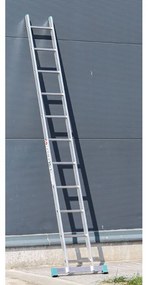 Hliníkový jednodielny rebrík ALVE EUROSTYL, 1x11 priečok, dĺžka 3,13 m