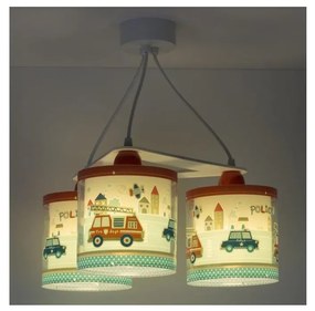 Dalber D-60614 - Detský luster POLICE 3xE27/60W/230V