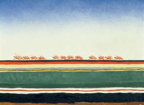 Malevich, Kazimir Severinovich - Obrazová reprodukcia Red Cavalry, (40 x 30 cm)