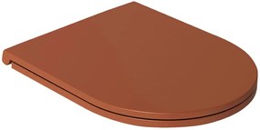 Isvea Isvea, INFINITY WC sedátko SLIM, Easy Take, Soft Close, terracotta, 40KF0548I-S