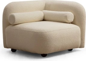 Rohové křeslo Victoria bouclé krémové