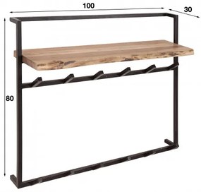 Vešiak 25-88 Air 12 Hooks Drevo Acacia - PRODUKT JE SKLADOM U NÁS - 1Ks  - Komfort-nábytok