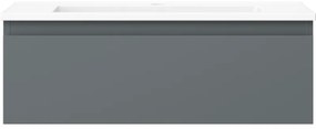 Mexen Orio, kúpeľňová skrinka 70 cm s umývadlom Otis, 1 zásuvka, grafitová matná/biela matná, 91A10-07023-1-BF66-W18M01