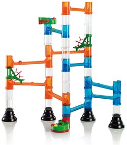 Migoga Marble Run - guľôčková dráha - transparentná - 45 ks