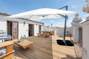 Podstavec pre slnečník LAOK čierny