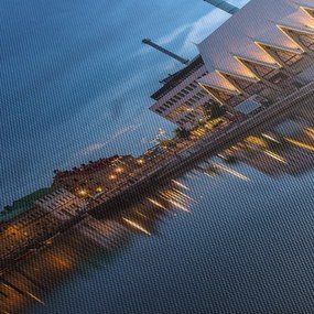 Obraz vodného kanála - Göteborg (90x60 cm)