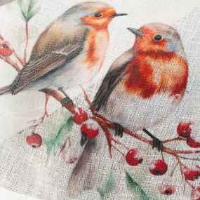 KRÁTKA VIANOČNÁ ZÁCLONA NA PÁSKE XMAS10 150X30 CM VZOROVANÁ