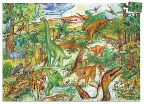 Vyhľadávacie puzzle s plagátom - Dinosaury - 100 ks