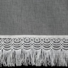 ZÁCLONA NA KRÚŽKOCH ROXANA 350X145 CM BIELA