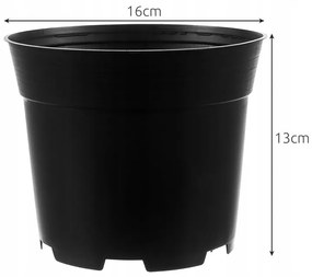 Gardlov 20846 Kvetináče na rastliny 16 cm, 500 ks čierne