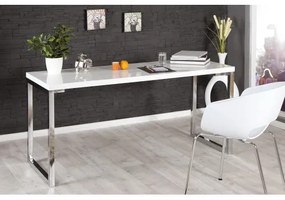 PC - stolík 21142 160x60cm Biely vysoký lesk  - Komfort-nábytok