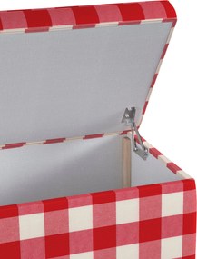 Truhlica čalúnená farba produktu červená látka vzorované