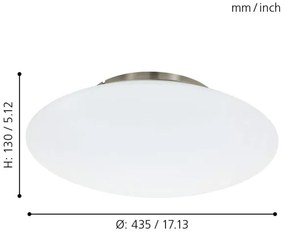 Eglo 97811 - LED RGB Stmievateľné stropné svietidlo FRATTINA-C 1xLED/27W/230V
