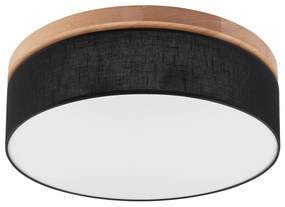 Brilagi - LED Stropné svietidlo BELLADONNA 3xE27/15W/230V pr. 50 cm čierna/dub