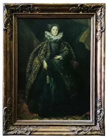 - Dáma s vějířem | 35.6x45.6