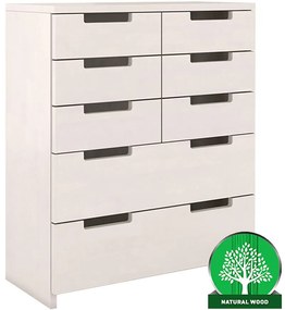 Komoda drevená buk 8s Skandica Spectrum Biely