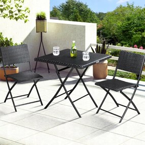 Zostava nábytku na balkón v antracitovej farbe